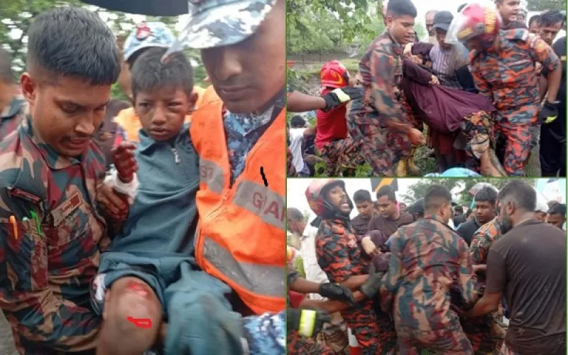 টেকনাফে ব্রিজের রেলিং ভেঙে খালে পড়ল যাত্রীবাহী বাস, আহত ৩